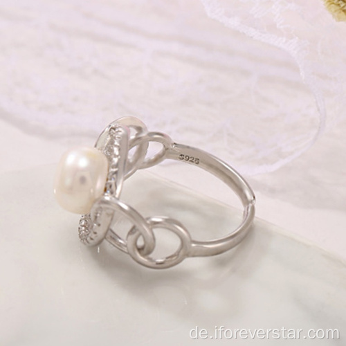 Populärer Stil Trendy Ringe Pearl Schmuck Ringe